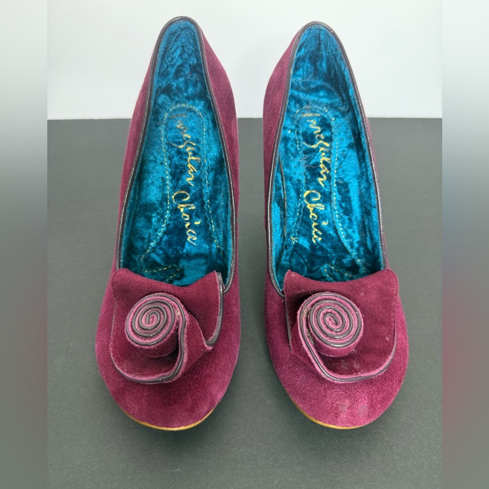 Irregular Choice Purple Heels with Rosette